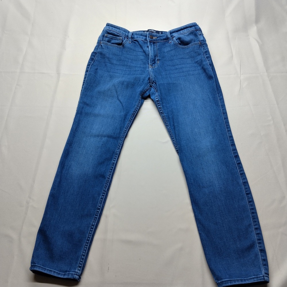Hollister High-Rise Super Skinny Jeans Medium Wash Soft Stretch 13R W31 L28